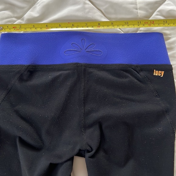 LUCY brand bluish purple 2pc set tank top and cropped legging gym attire sizeS/M - Picture 12 of 16